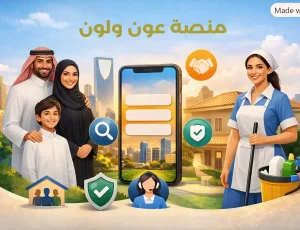 عون ولون منصة العمالة المنزلية الأولي في السعودية